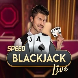 Speed Blackjack logo by Pragmatic Play at SpinDog Casino