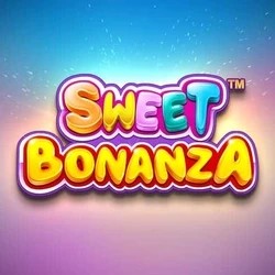 Slots logo of Sweet Bonanza from Pragmatic Play at SpinDog Casino